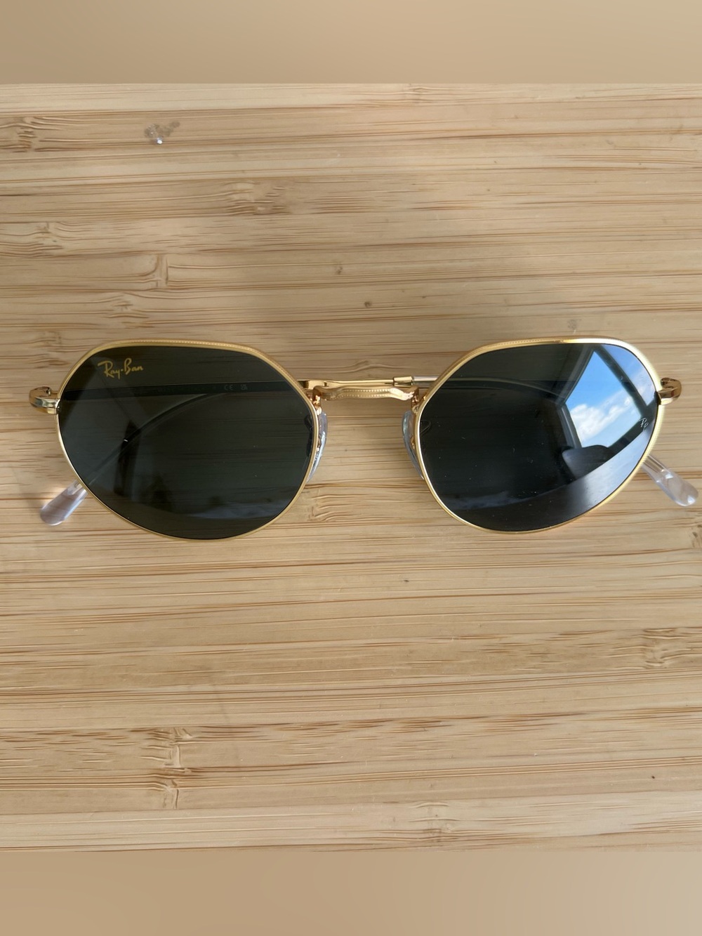 Ray-Ban Women’s Gold Frame Sunglasses (Jack)